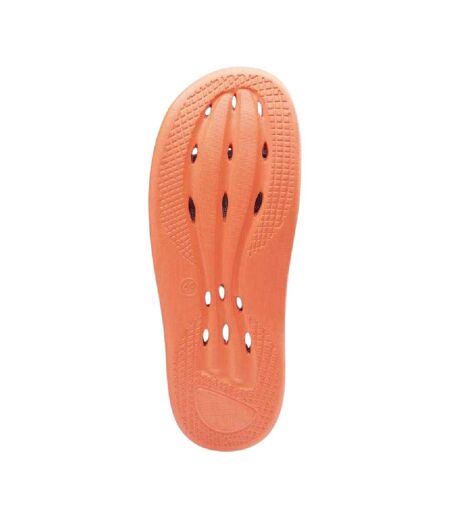 Claquettes Peles Homme Noir Orange Aquawave
