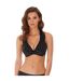 Haut De Maillot De Bain Motif/style Imprimé À Carreaux Losanges Cove Femme Noir Freya-3