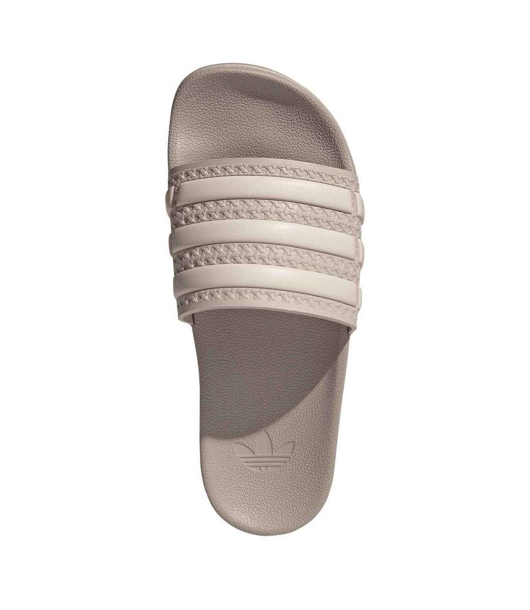 Womens/ladies Adilette Flat Sandals Taupe Adidas-4