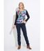 T-shirt chaud uni motif devant manches longues-3