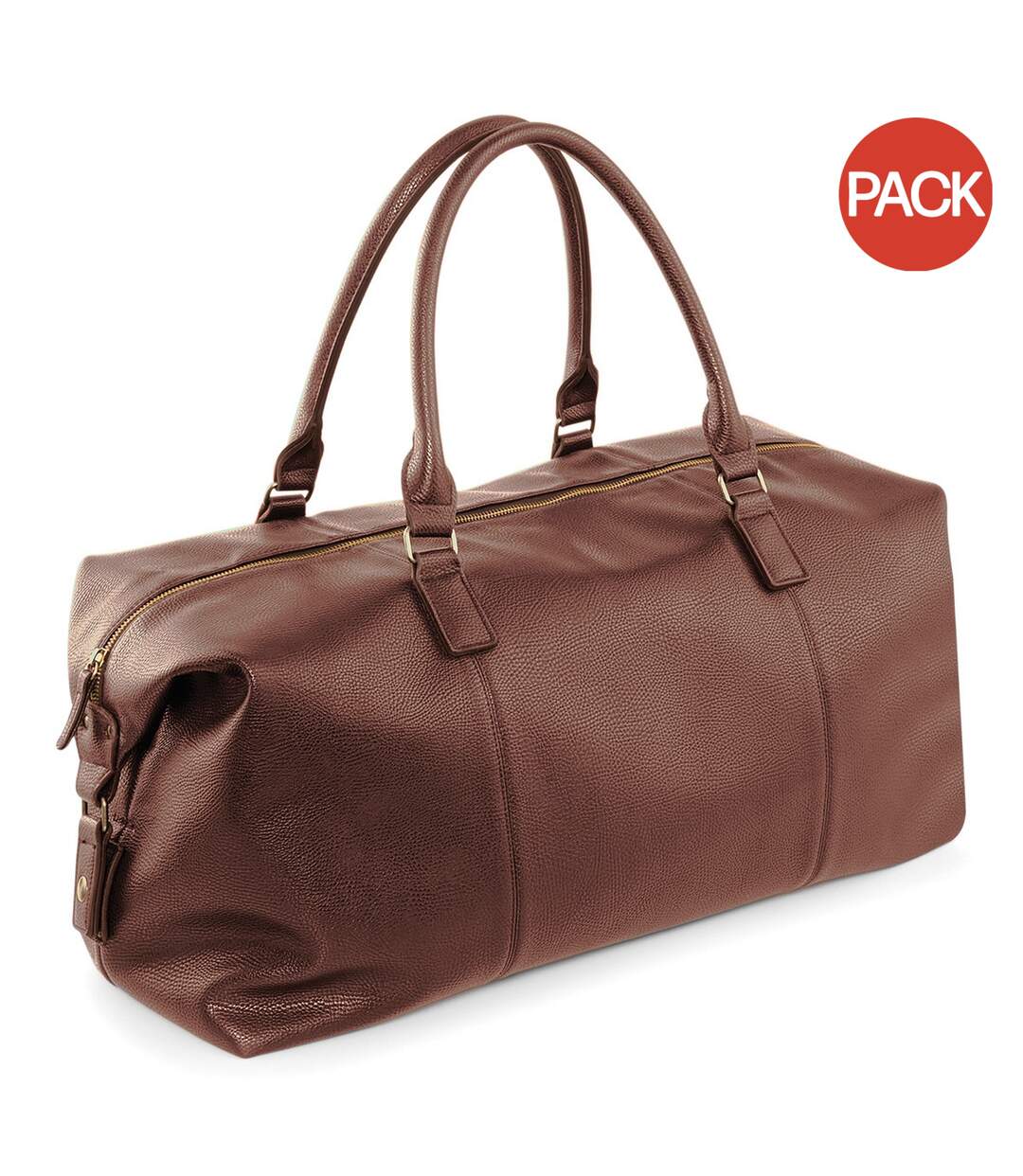 Lot de 2  Sac de voyage en faux cuir taille unique fauve Quadra-1