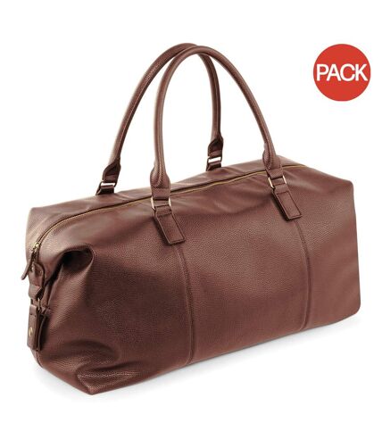 Lot de 2  Sac de voyage en faux cuir taille unique fauve Quadra