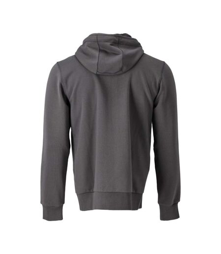 Unisex Adult Plain Full Zip Hoodie Stone Grey Mascot