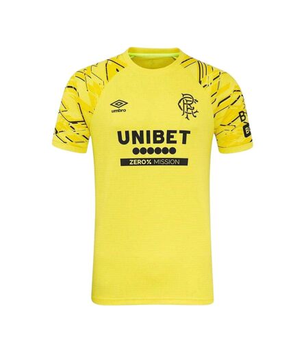 Mens 2025/2026 Rangers Fc Goalkeeper Jersey Yellow Umbro