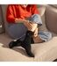 Ladies Non-binding Thermal HoneyComb Top Socks-5