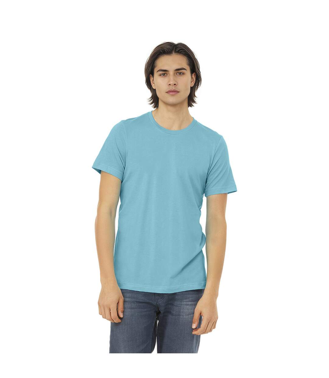 T-shirt adulte turquoise vif Bella + Canvas-3