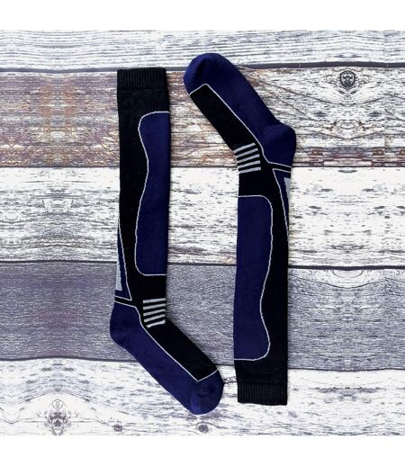 4 Pack Unisex Long Knee High Wool Blend Ski Socks
