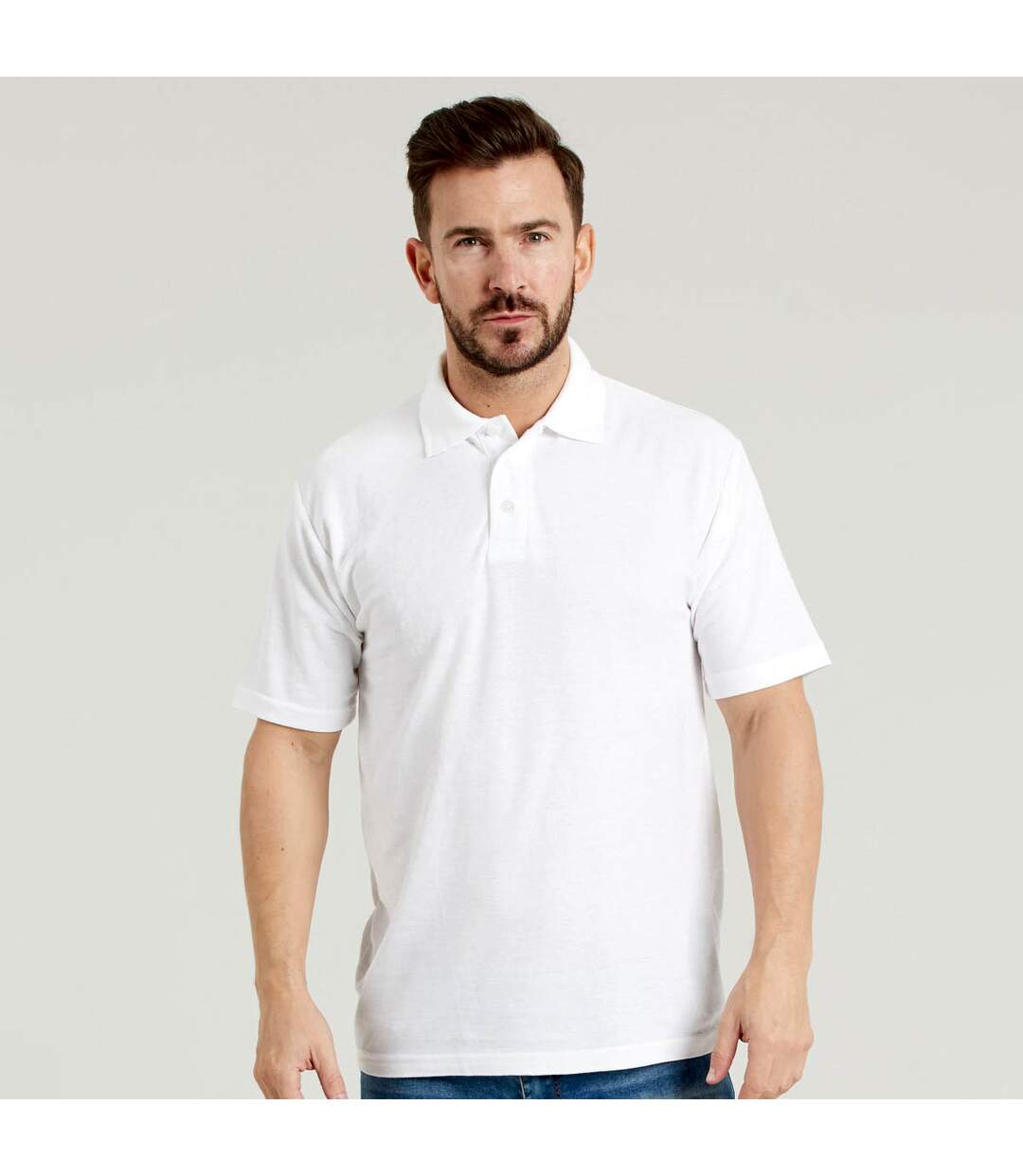 Ultimate Polo unisexe 50/50 en piqué pour adultes (Blanc) - UTBC4674