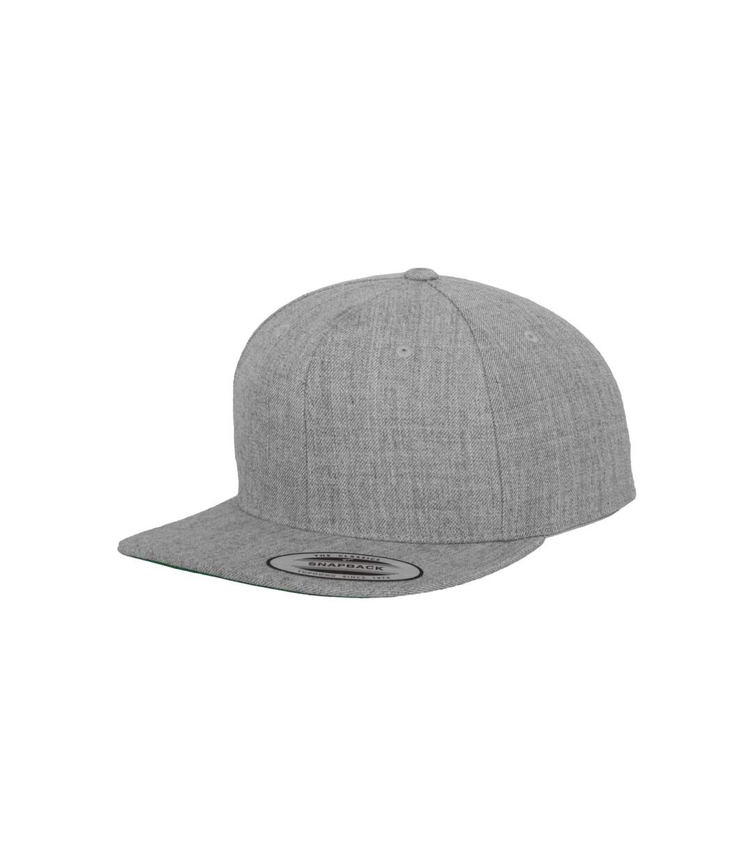 Casquette Ajustable Classic Adulte Gris Chiné Vert Flexfit-2