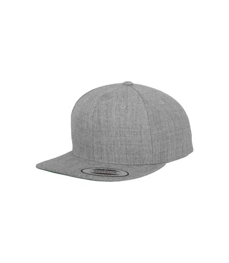 Casquette Ajustable Classic Adulte Gris Chiné Vert Flexfit