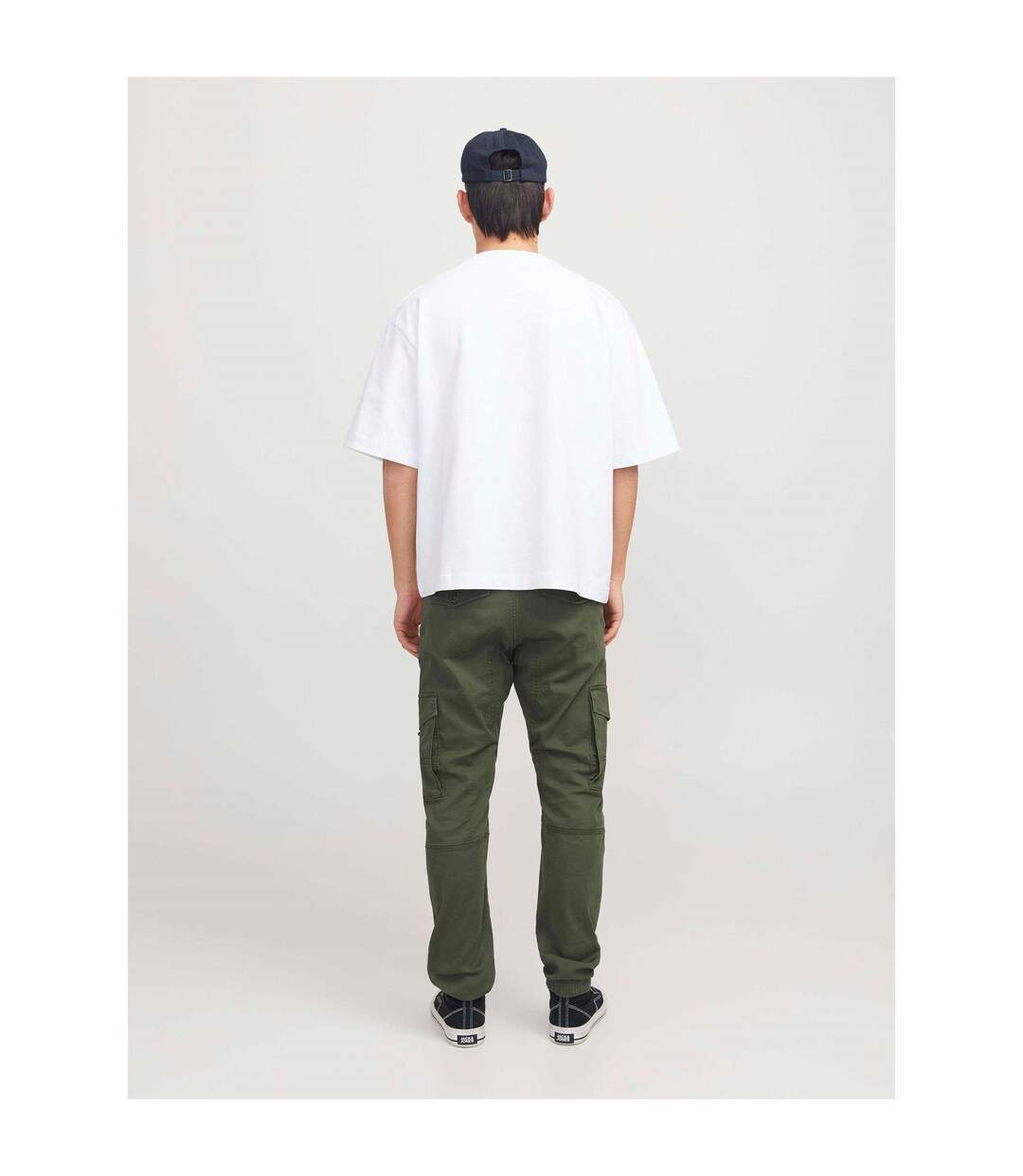Pantalon À Poches Flake Homme Kaki Foncé Jack And Jones-4