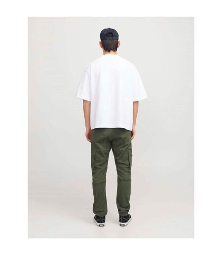 Pantalon À Poches Flake Homme Kaki Foncé Jack And Jones