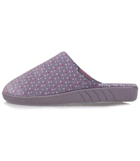 Isotoner Chaussons Mules femme ultra confortables, semelle à mémoire de forme et soutient de la voûte plantaire
