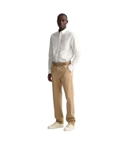 Mens Broadcloth Regular Shirt White Gant