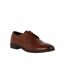 Debenhams Mens Aintree Perforated Leather Derby Shoes (Dark Tan) - UTDH6191