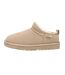 Womens/ladies Quail Leather Slippers Sand EverAu-1