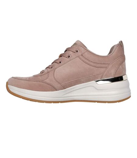Womens/ladies billion 2 prissy n plush trainers taupe Skechers