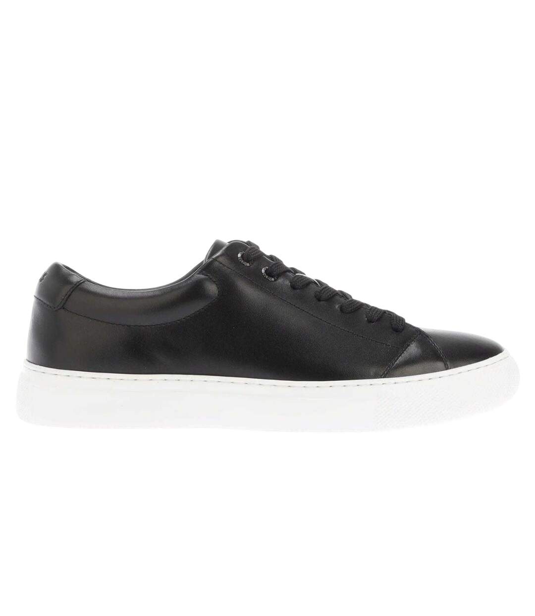 Mens Enlight Leather Trainers Black Boss-3