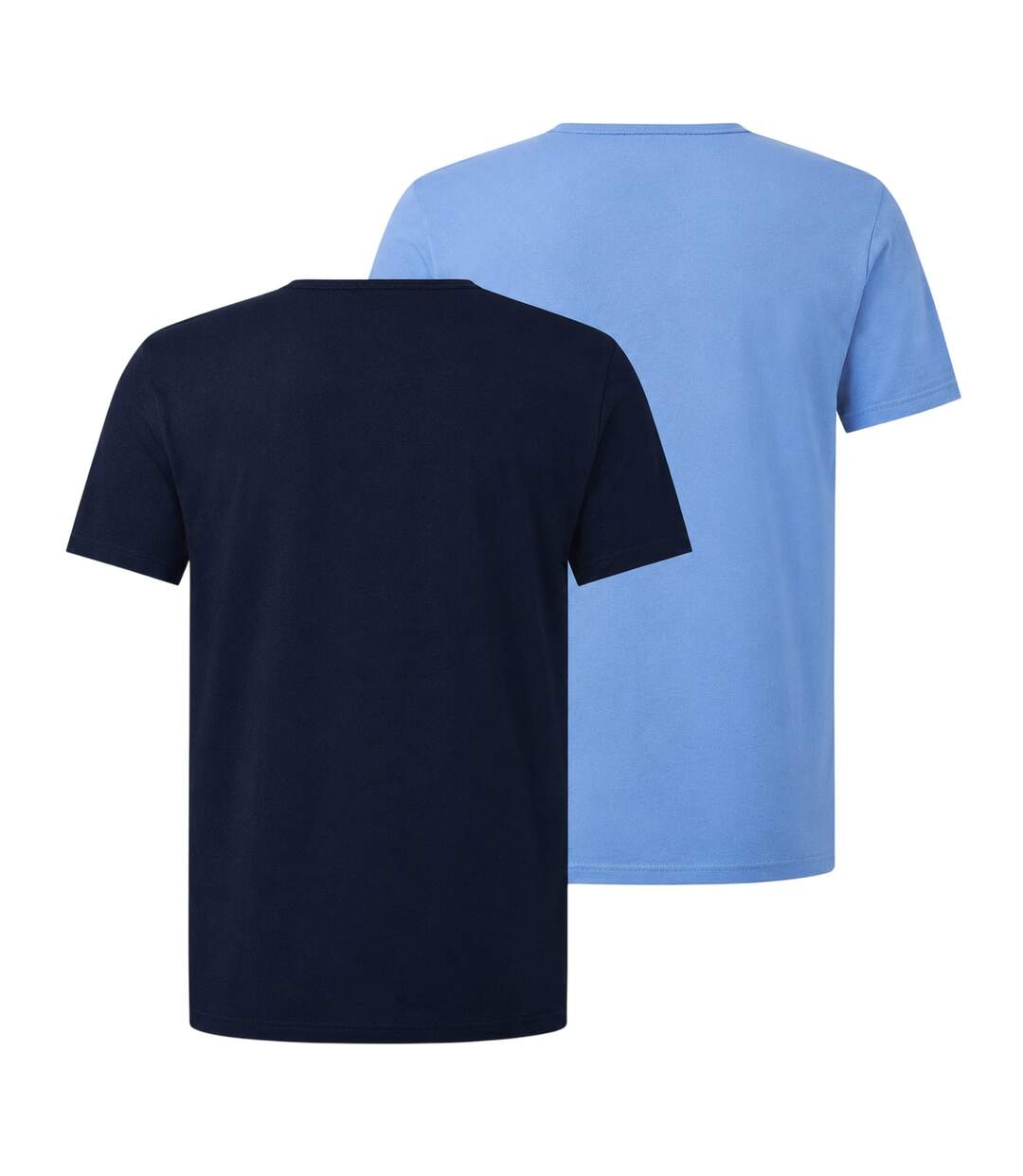 Pack Of 2  Mens Logo Crew Neck T-shirt  Black Blue Emporio Armani EA7-2