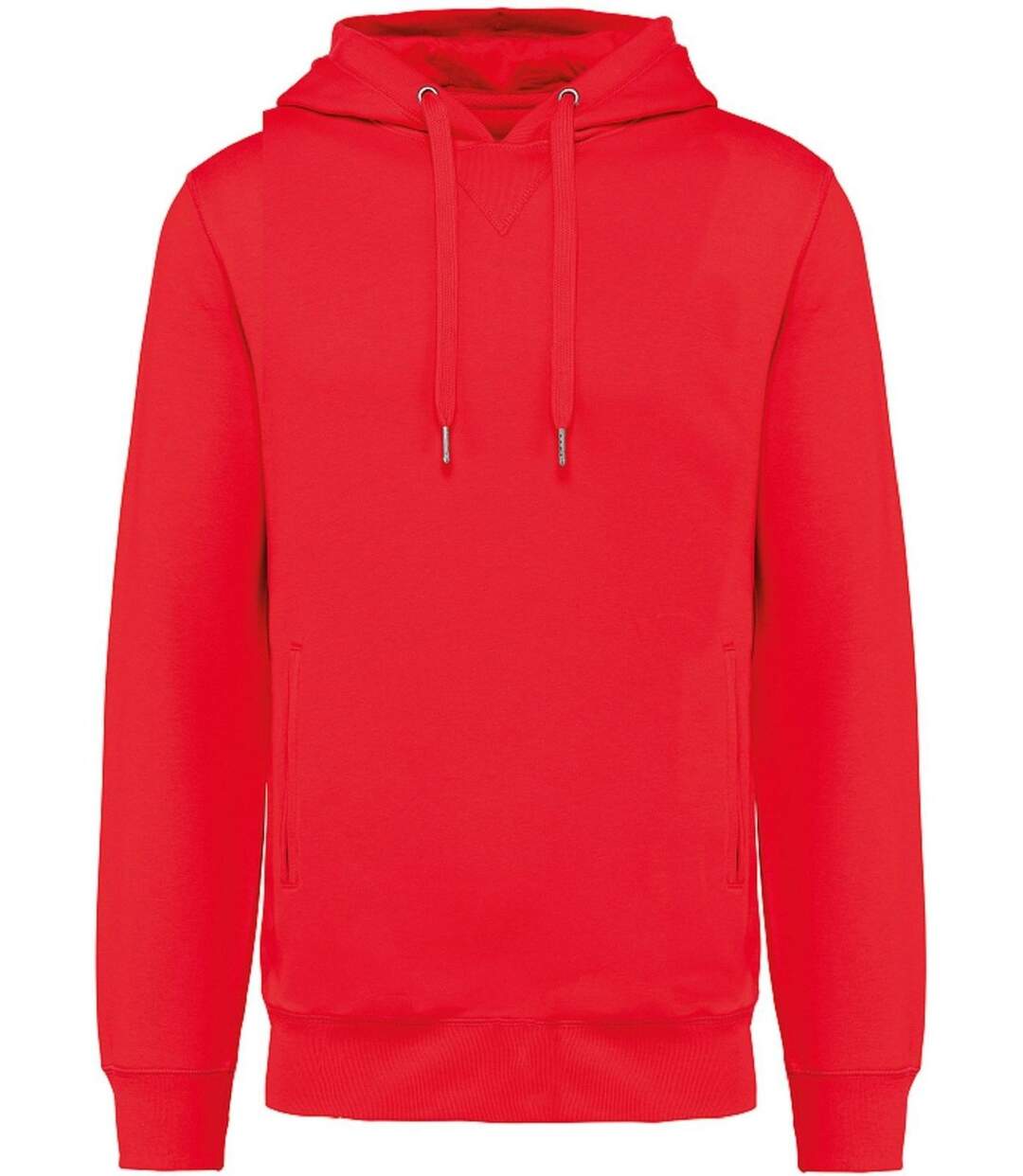 Sweat shirt à capuche coton bio - Mixte - K4009 - rouge