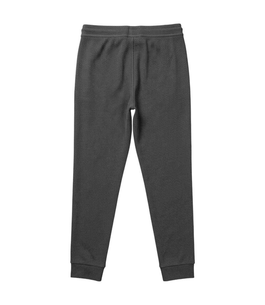Mens Waffle Knit Jogging Bottoms Green Boss-2