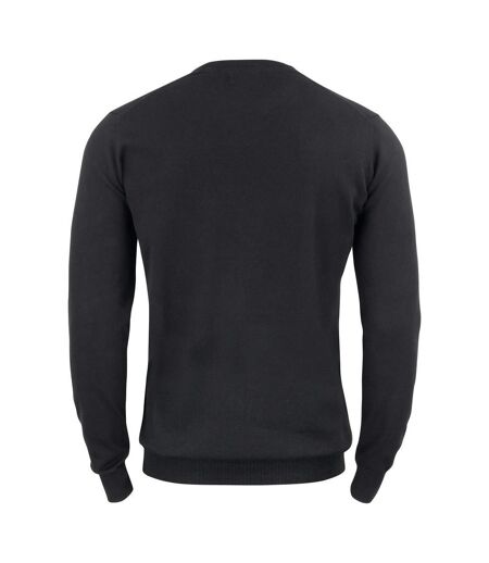 Mens Oakville Knitted Crew Neck Sweater Top Black Cutter & Buck