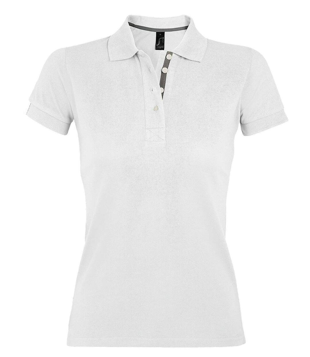 Polo manches courtes - Femme - 00575 - blanc