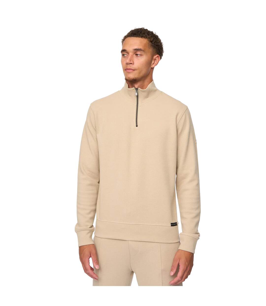 Sweat Slellmoore Homme Beige Gris Duck And Cover-2