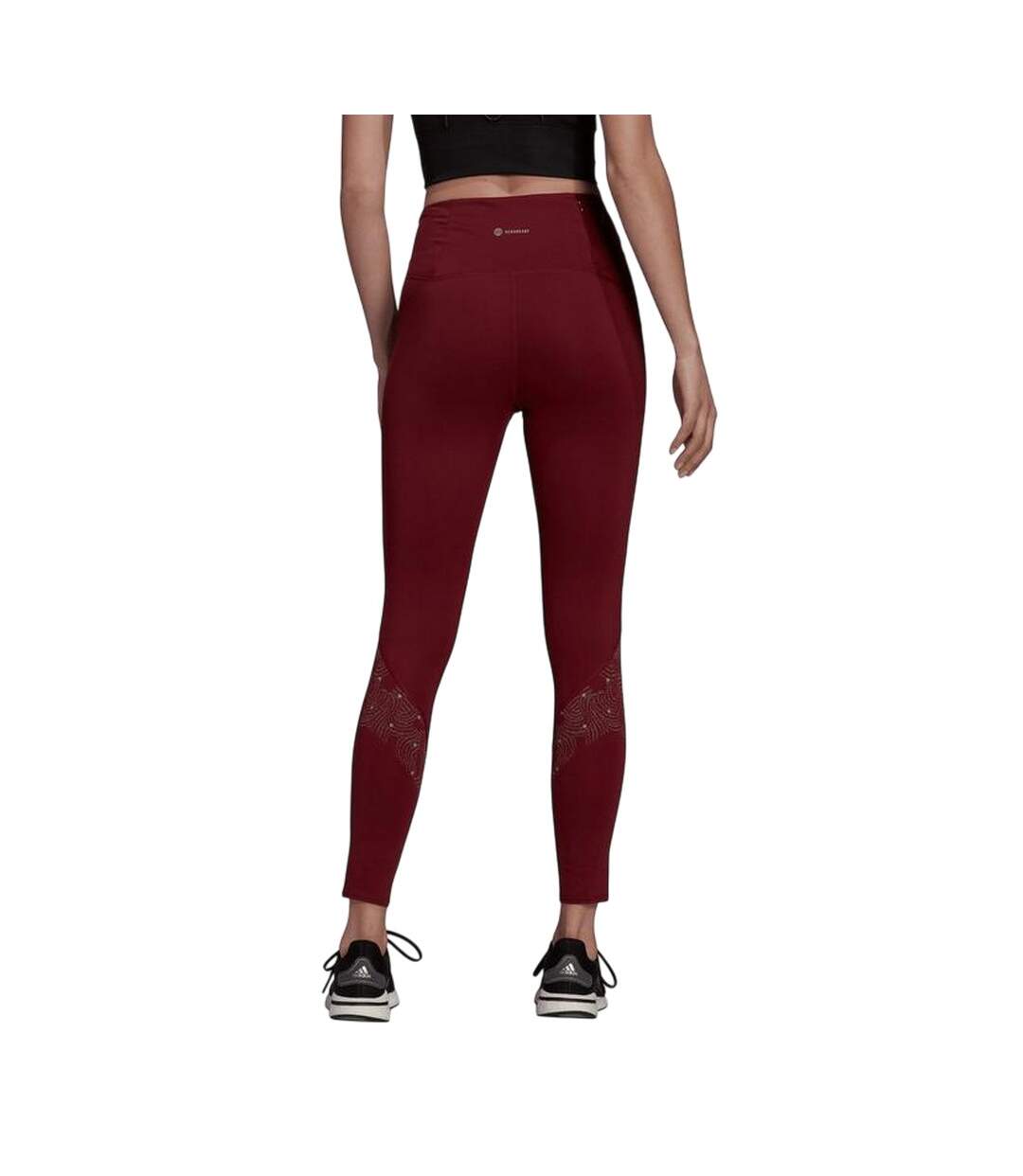 Legging Motif/style Réfléchissant Own The Run Femme Rouge Adidas-2