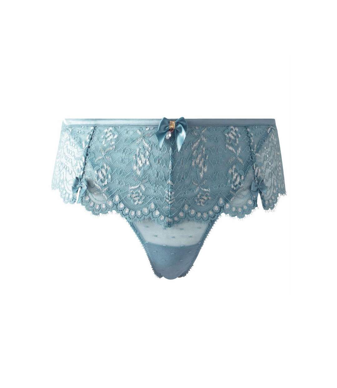 Shorty tanga bleu Tendre Passion-1