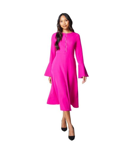 Robe mi-longue femme rose Principles