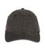 Unisex Adult Faded Washed Baseball Cap Black Native Spirit-1
