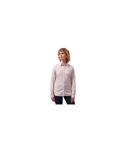 Womens/ladies Regular Long-sleeved Shirt Raspberry Craghoppers