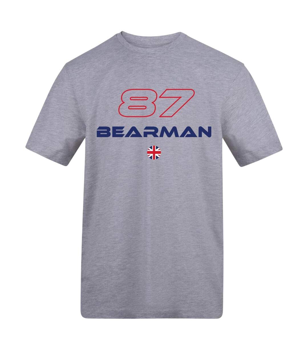 Unisex Adult Bearman F1 T-shirt Grey AWD-3