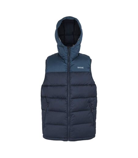 Mens nevado heavyweight sleeveless body warmer moonlight denim/navy Regatta