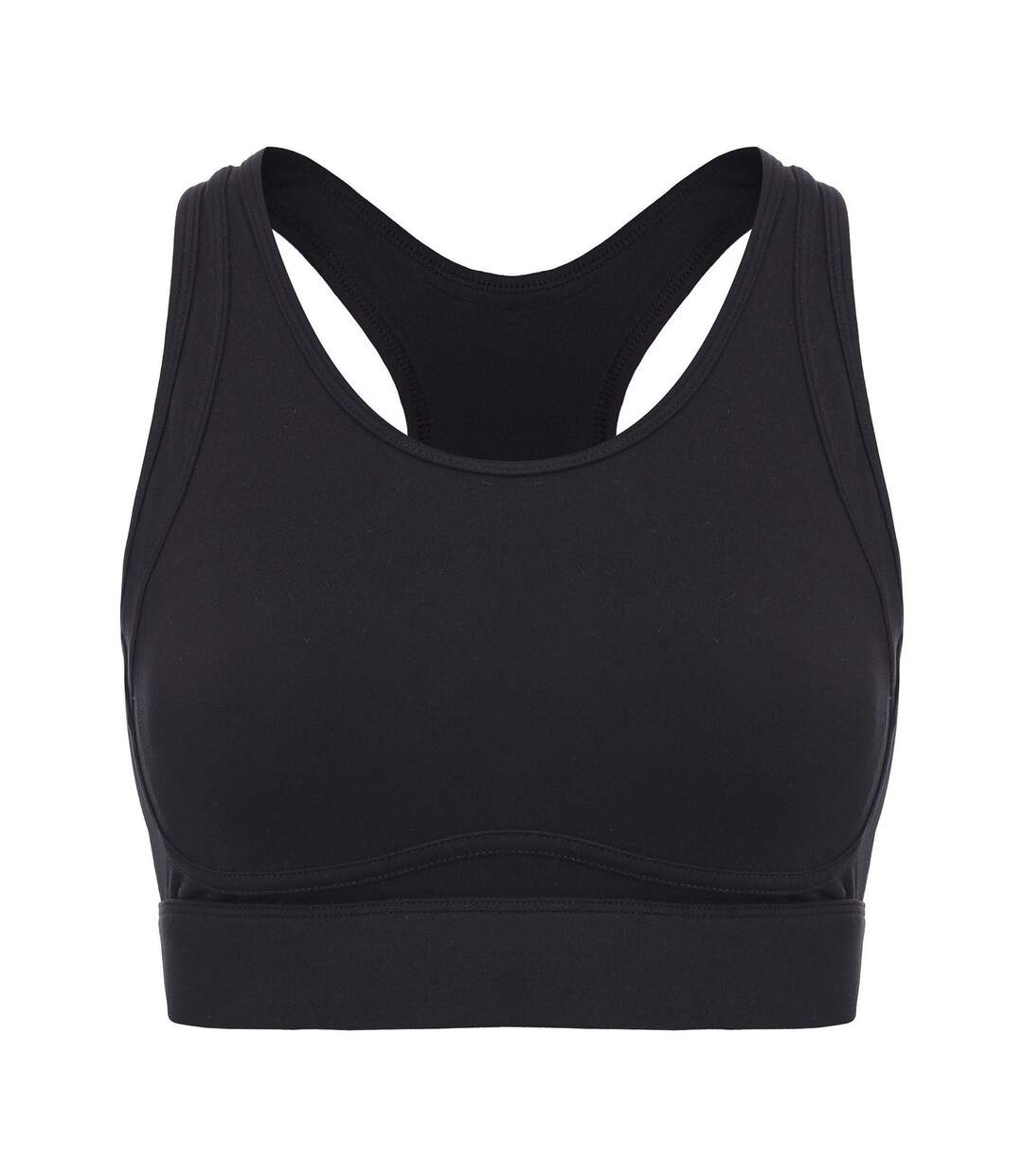 Womens/ladies Snug Fit Sports Bra Black LA Gear-1