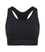 Womens/ladies Snug Fit Sports Bra Black LA Gear-1