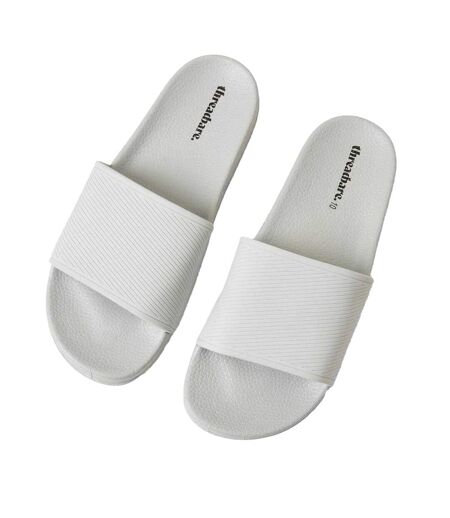 Mens Arlo Slides Grey Threadbare