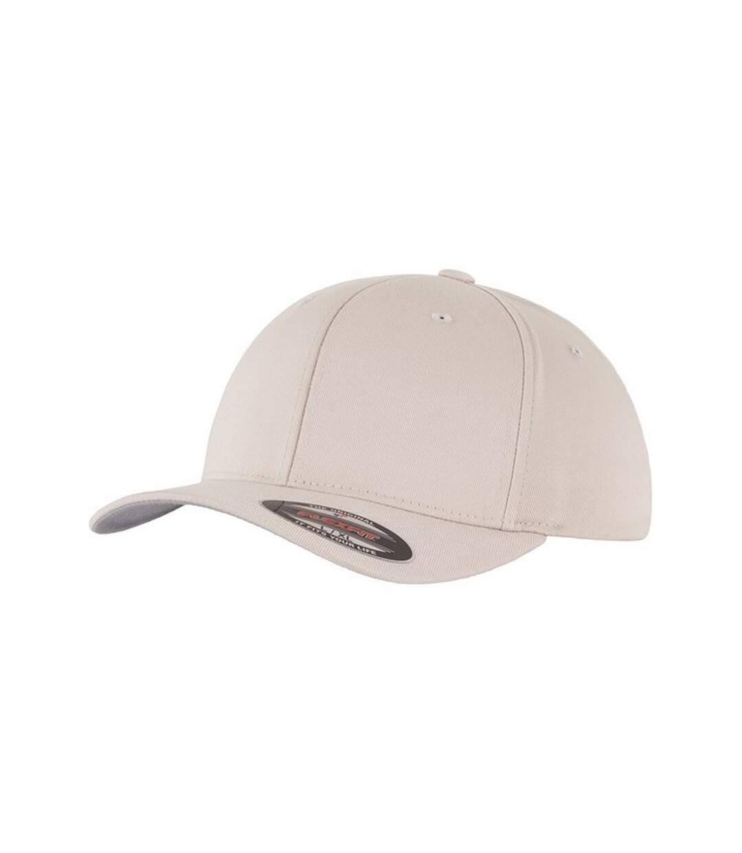 Casquette de baseball yupoong adulte beige gris Flexfit-1