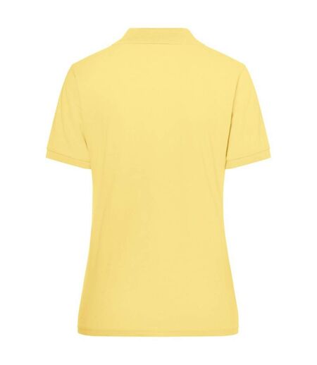 Polo Classic Femme Jaune Clair James And Nicholson