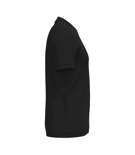 Unisex Adult Anti-bacterial Short-sleeved T-shirt Black WK. Designed To Work