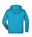 Sweat À Capuche Adulte Turquoise Vif James And Nicholson-2