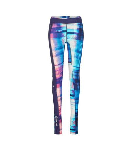 Womens/ladies Performance Gym Leggings Multicoloured Skins