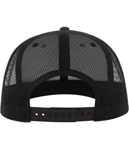 Atlantis Unisex Adult Mesh 6 Panel Trucker Cap (Dark Grey/Black)