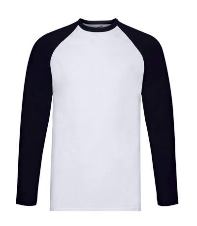 T-shirt Valueweight Homme Blanc Bleu Marine Sombre Fruit Of The Loom