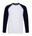 T-shirt Valueweight Homme Blanc Bleu Marine Sombre Fruit Of The Loom-1