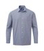 Chemise Gingham Homme Bleu Marine Blanc Premier-1