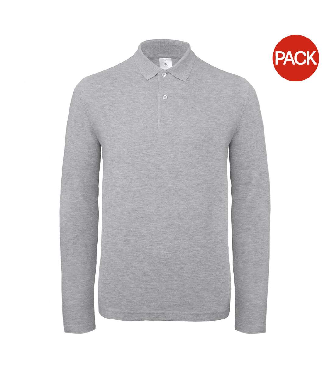 Polos id.001 homme gris B&C-1