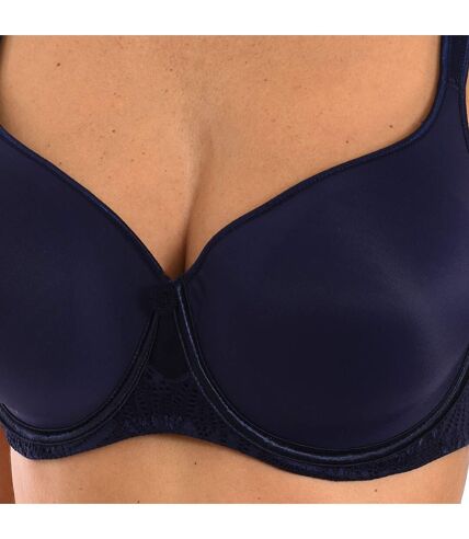 Microfiber bra with underwire and padding for women, CANDELA model. Enhancement, support and daily comfort.