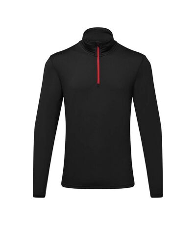 TriDri Mens Athletic Top (Black/Red) - UTRW9066